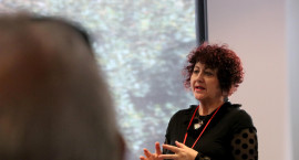 Sharon Cavanagh, Manager Veterans' Services, presenting at a forum in Australia.JPG