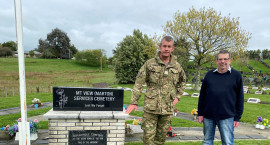 Barry Rankin at Mt View cemetery