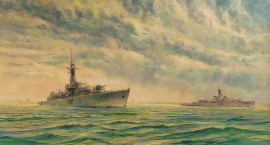 HMNZS Tutira and HMNZS Pukaki by Colin Wynn